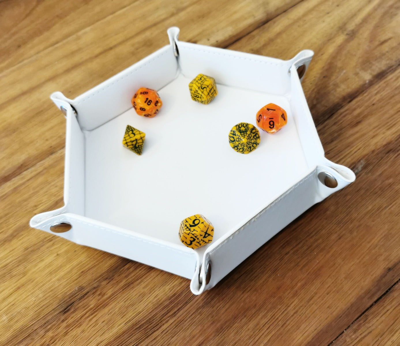 LPG Essentials Hex Dice Tray 6" White