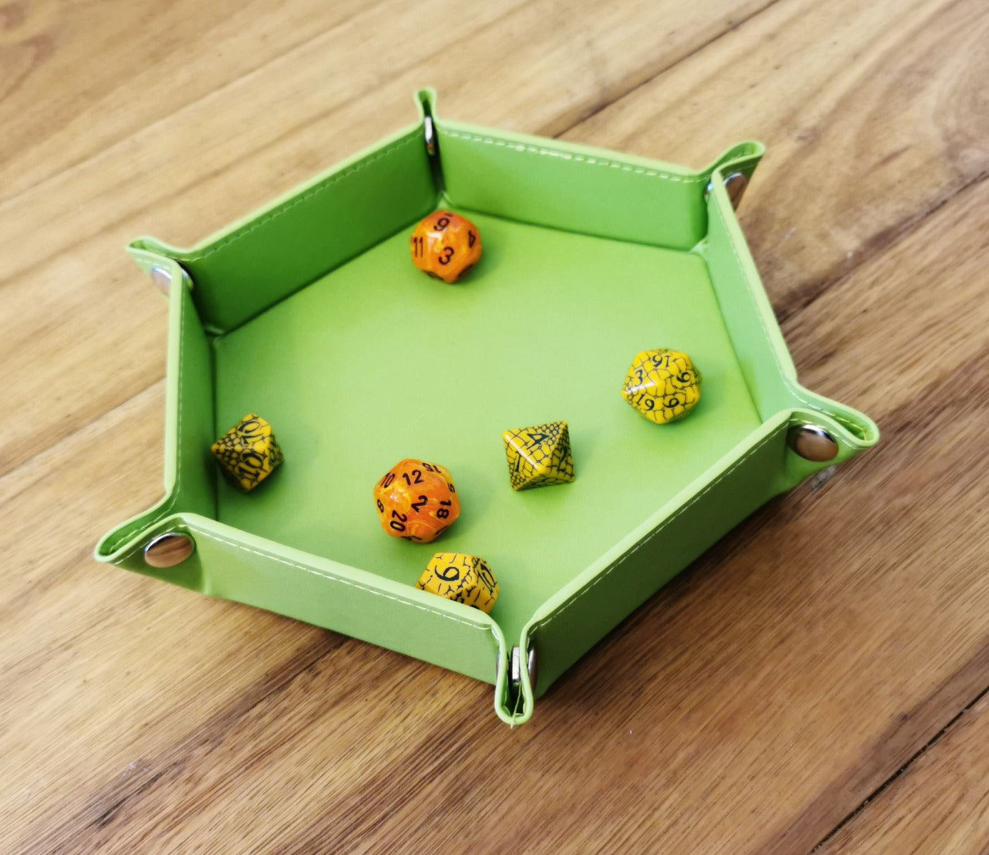 LPG Essentials Hex Dice Tray 6" Green