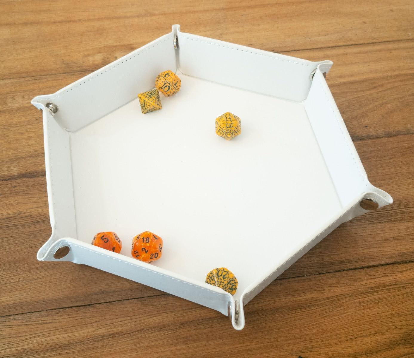 LPG Essentials Hex Dice Tray 8" White