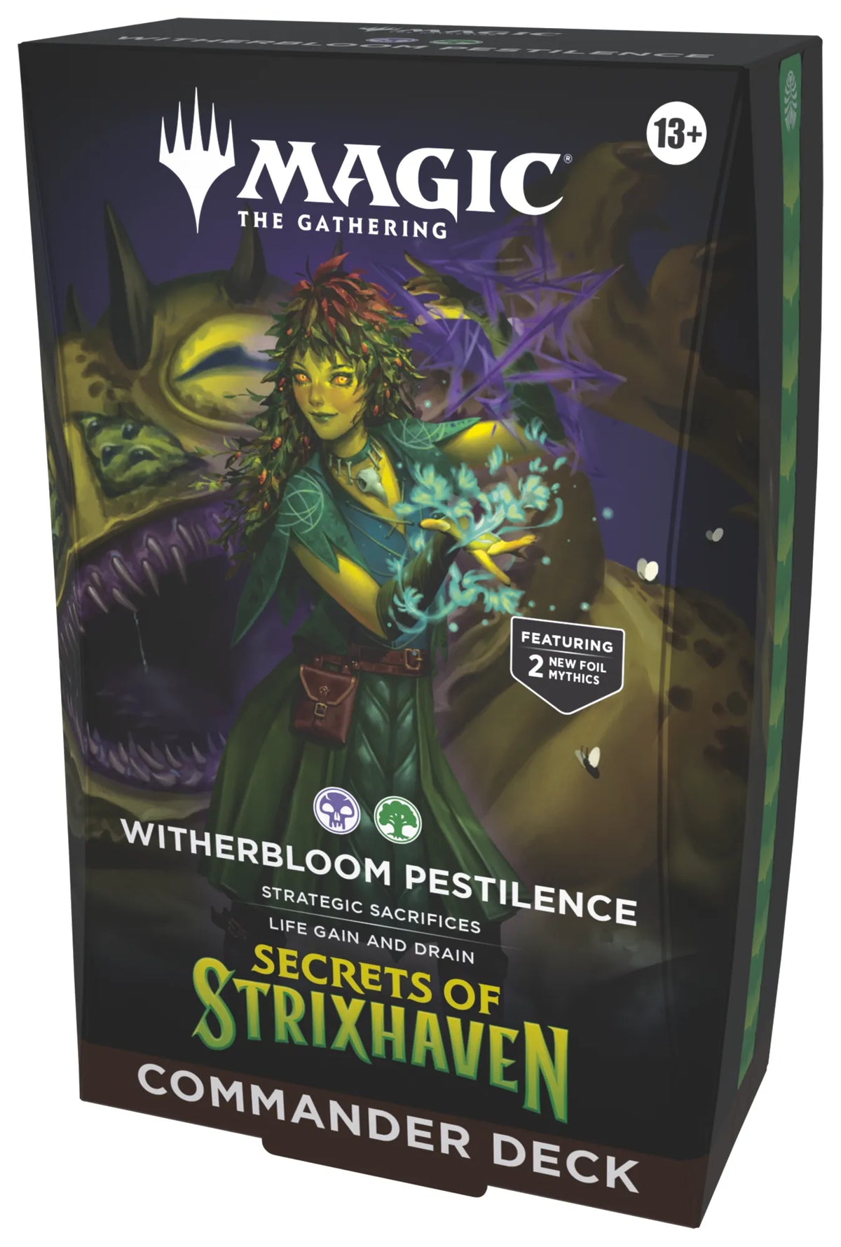 Magic The Gathering Secrets of Strixhaven Commander Deck Witherbloom Pestilence sealed English box
