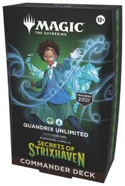 Magic The Gathering Secrets of Strixhaven Commander Deck Quandrix Unlimited sealed English box