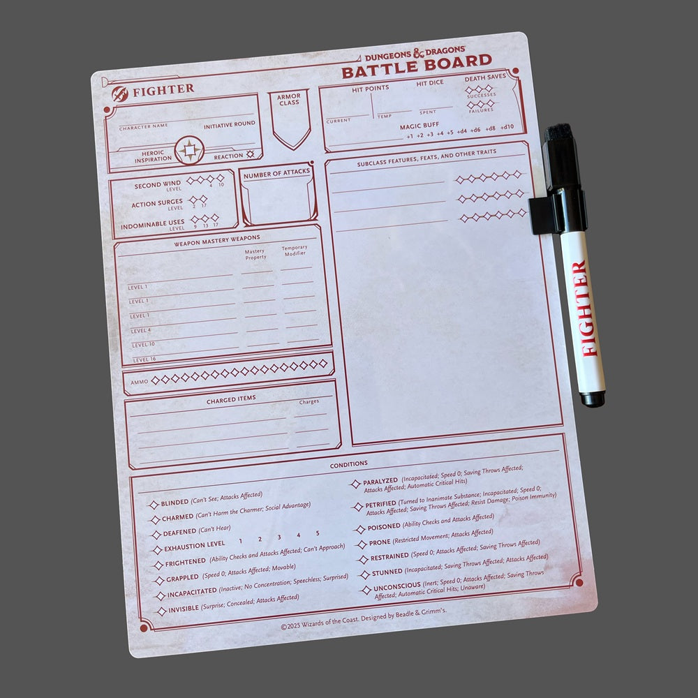 Beadle & Grimm's D&D Battle Board: Fighter