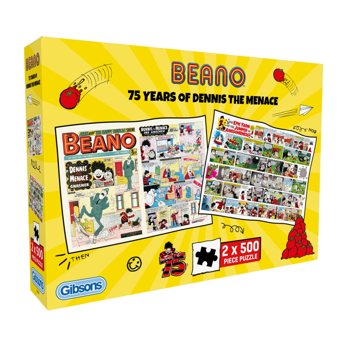Puzzle - Gibsons - 75 Years of Dennis the Menace (2x500)
