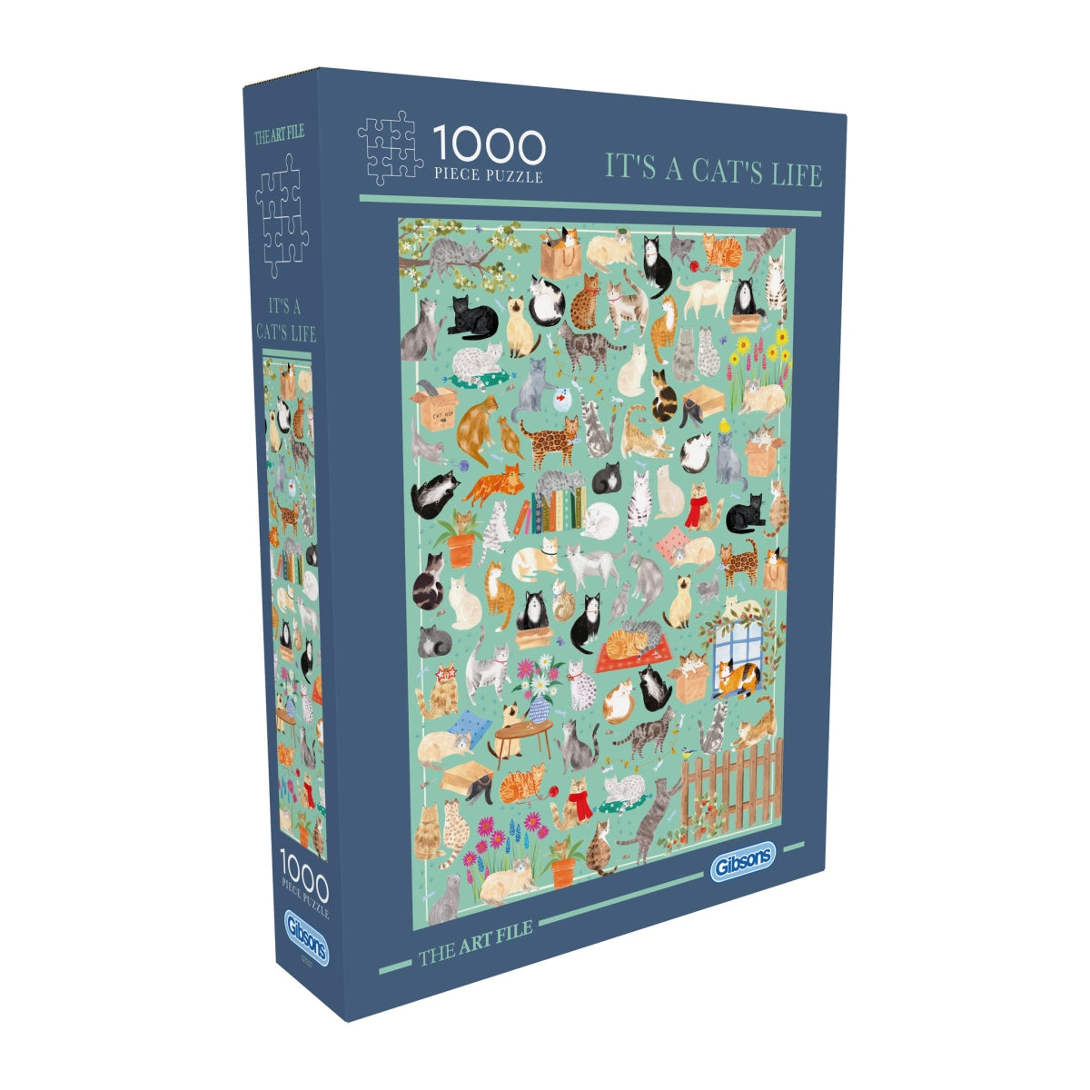 Puzzle - Gibsons - The Art File: It's a Cat's Life (1000)