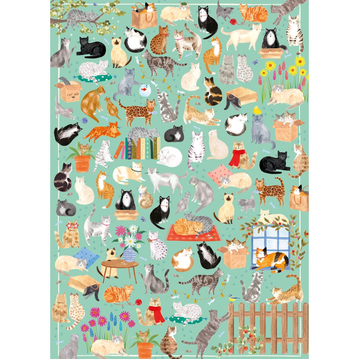 Puzzle - Gibsons - The Art File: It's a Cat's Life (1000)