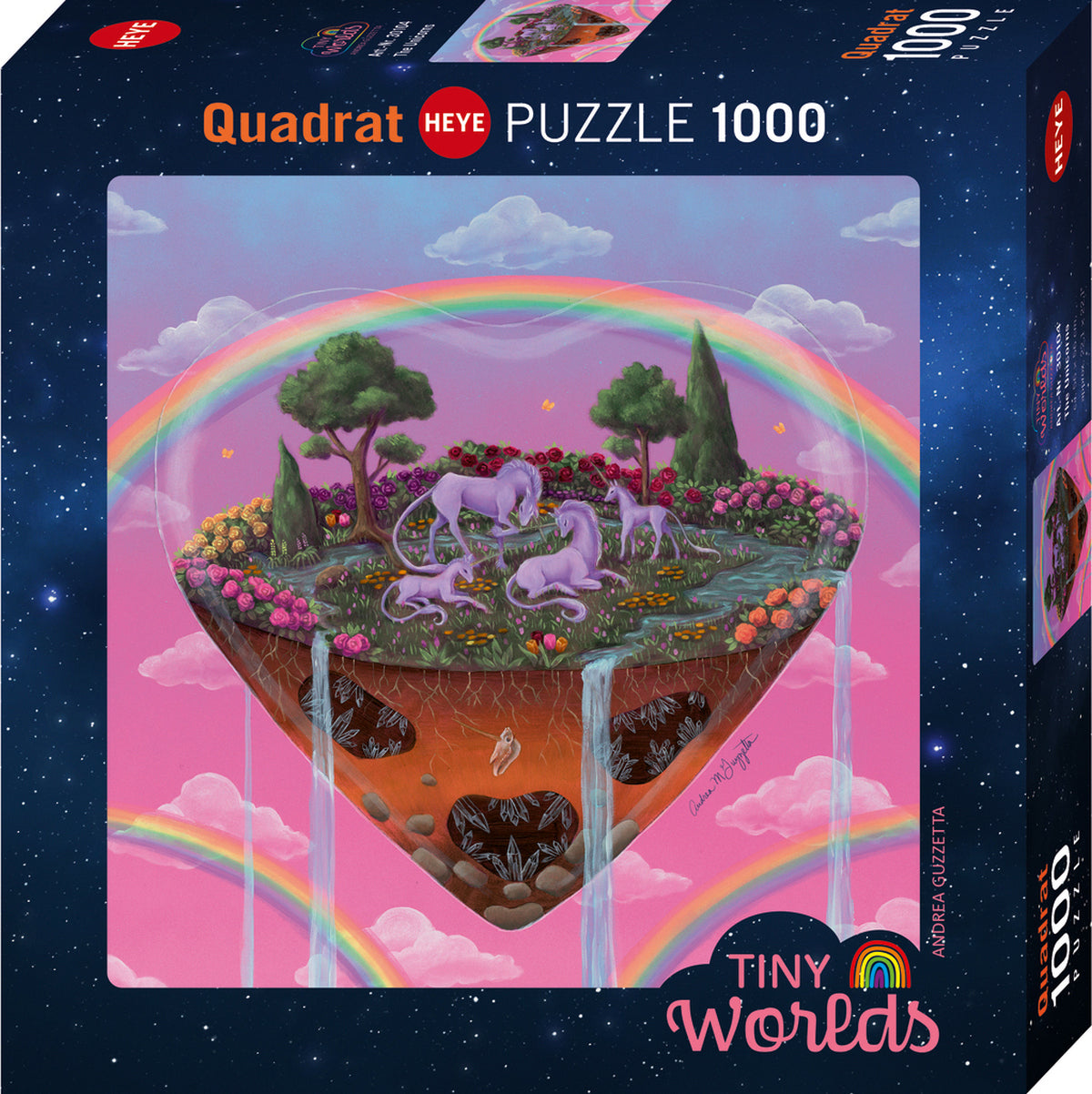 Puzzle - Heye - Guzzetta; Tiny Worlds, the Unicorns 1000Pc