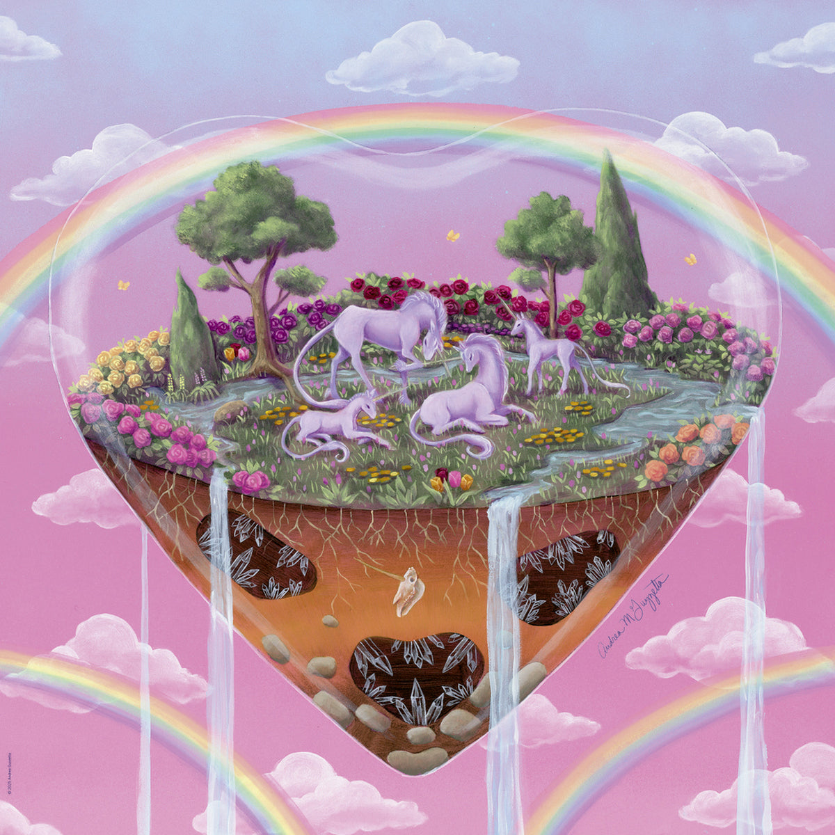 Puzzle - Heye - Guzzetta; Tiny Worlds, the Unicorns 1000Pc