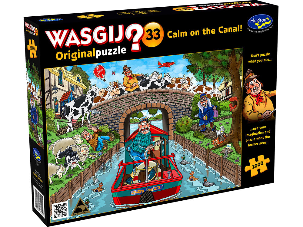 Puzzle - Holdson - Wasgij Original #33 - Calm On The Canal 1000pcs