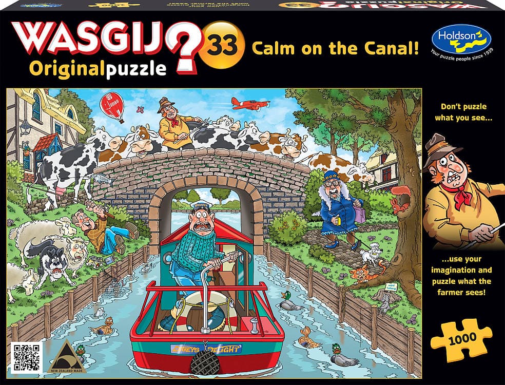 Puzzle - Holdson - Wasgij Original #33 - Calm On The Canal 1000pcs