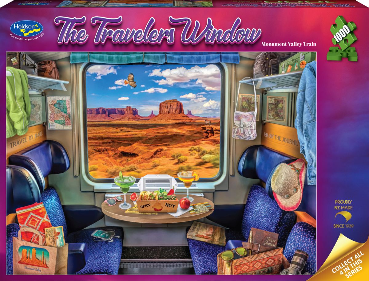 Puzzle - Holdson - The Travelers Window - Monument Valley Train - 1000pc