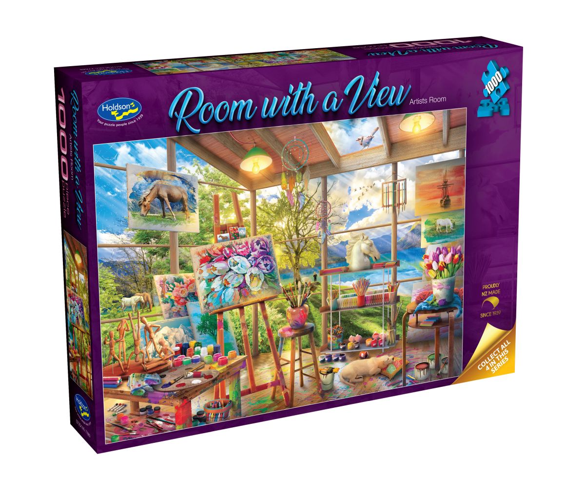 Puzzle - Holdson - Room with a View - Artists Room - 1000pc