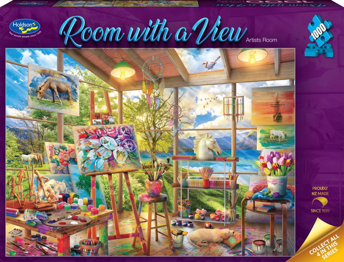 Puzzle - Holdson - Room with a View - Artists Room - 1000pc