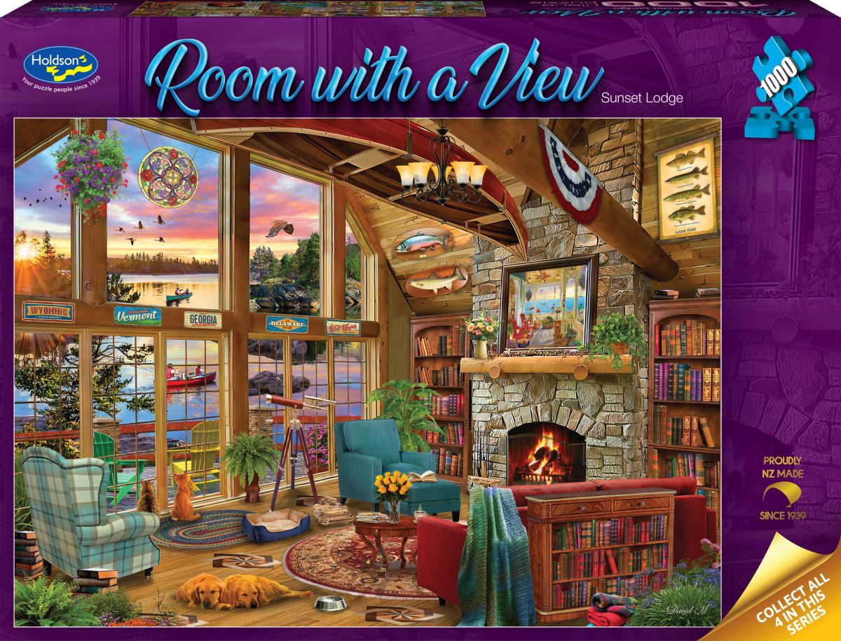 Puzzle - Holdson - Room with a View - Sunset Lodge - 1000pc
