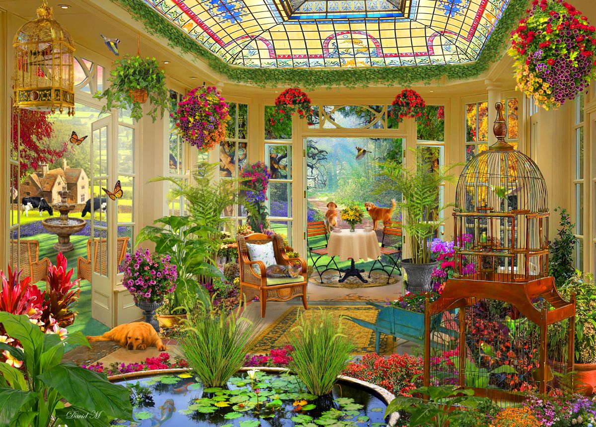 Puzzle - Holdson - Room with a View - The Conservatory - 1000pc