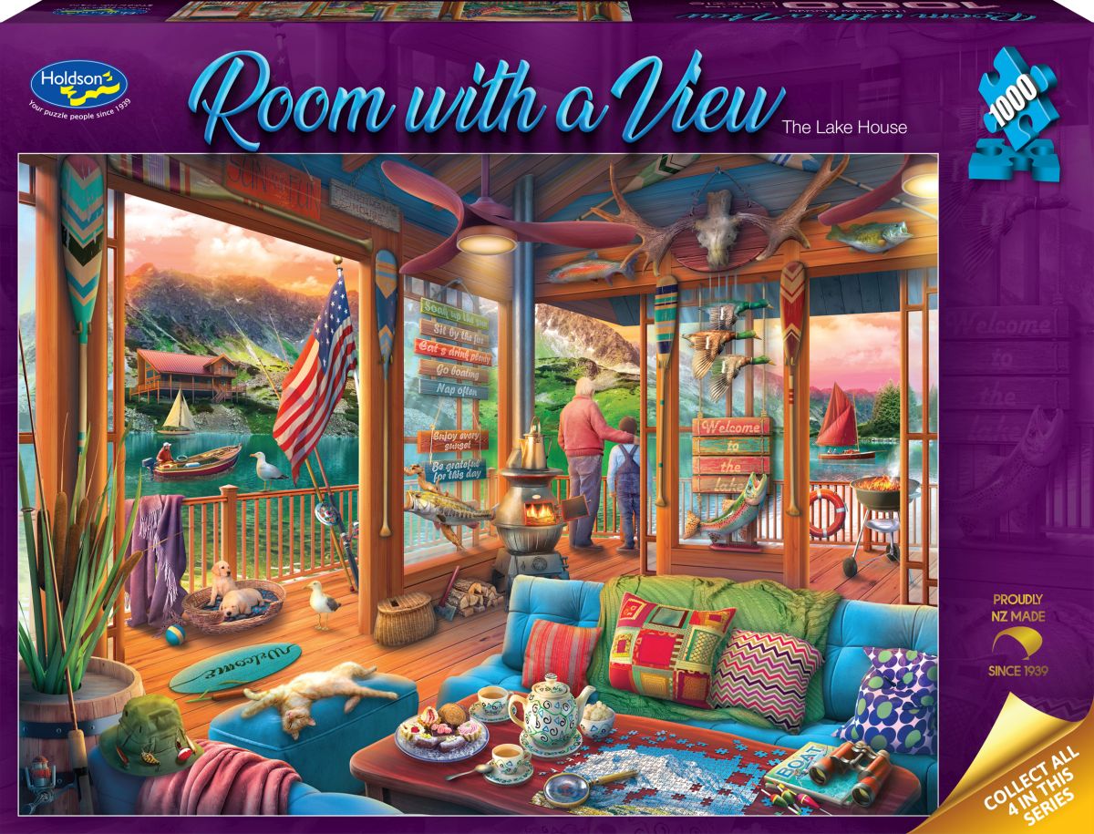 Puzzle - Holdson - Room with a View - The Lake House - 1000pc