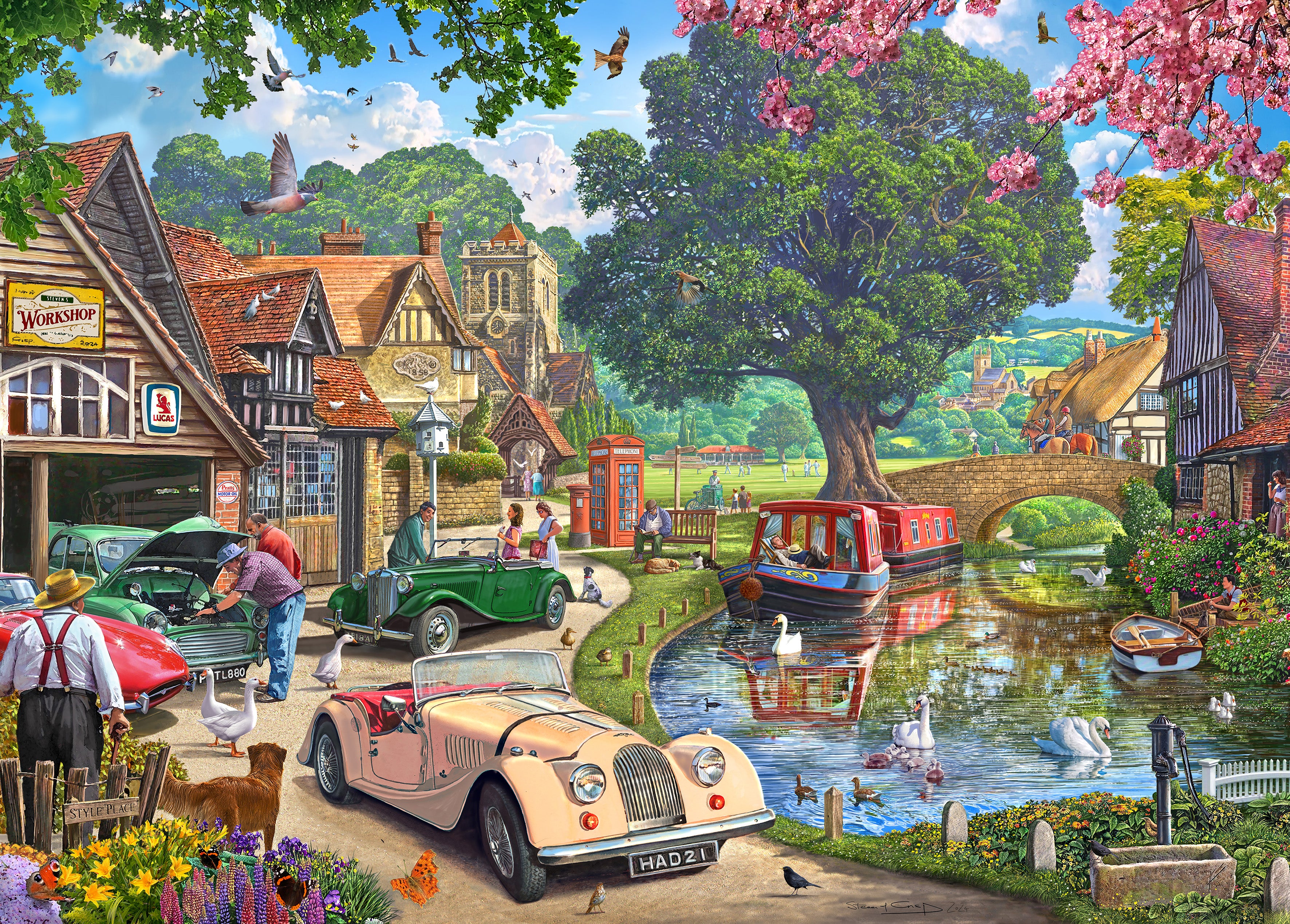 Puzzle - Holdson - Cobblestone Corner S2 1000pc Nostalgic Narrowboats