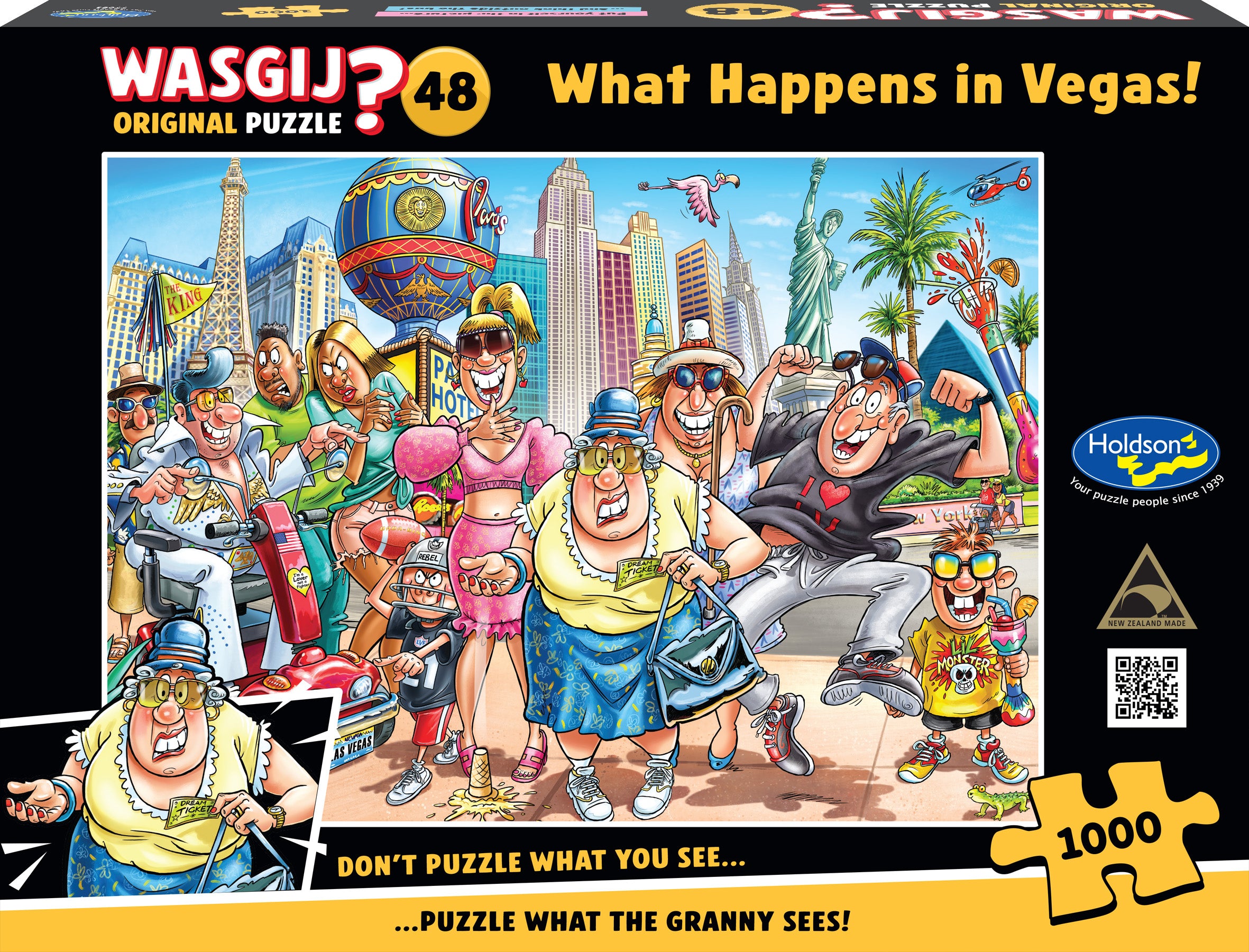 Puzzle - Holdson - Wasgij Original 48 What Happens in Vegas - 1000pc