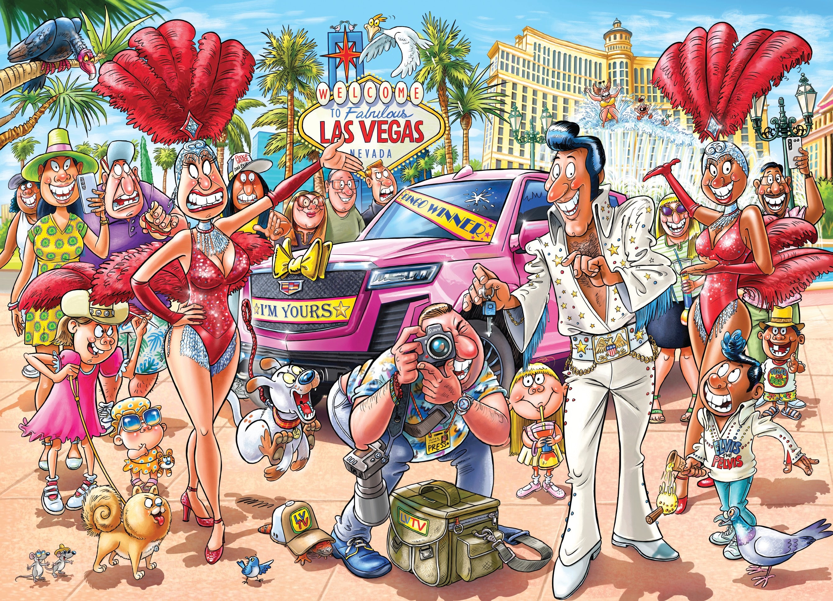Puzzle - Holdson - Wasgij Original 48 What Happens in Vegas - 1000pc