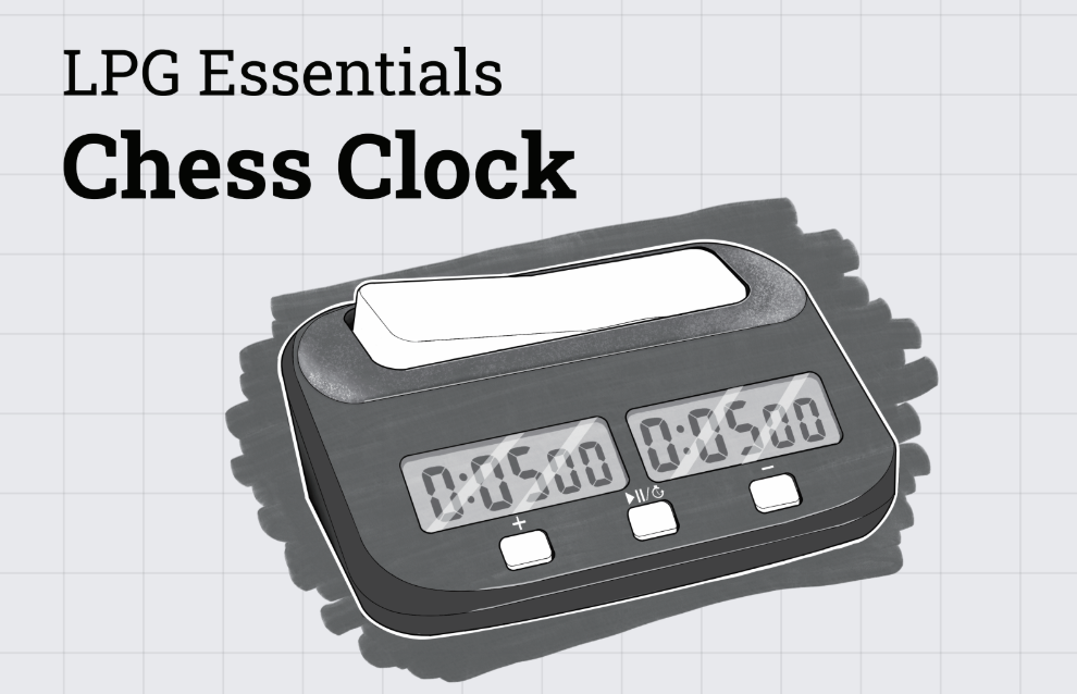 LPG Essentials Electronic Chess Clock  - Black