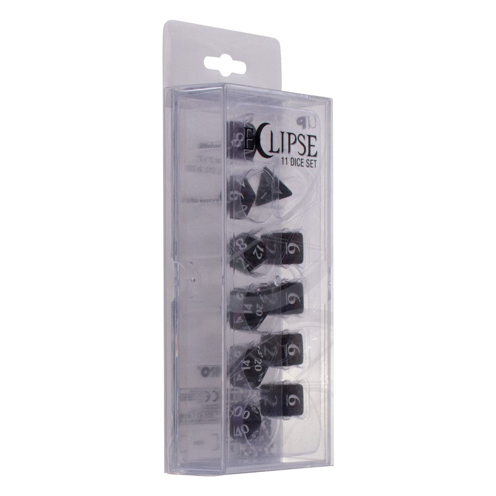 Ultra Pro: UP15561 Eclipse 11 Dice Set: Jet Black