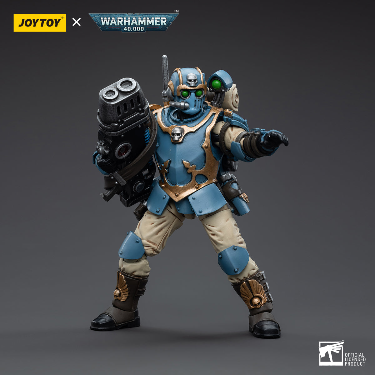 Warhammer Collectibles: 1/18 Scale Astra Militarum 55th Kappic Eagles Plasma Gunner