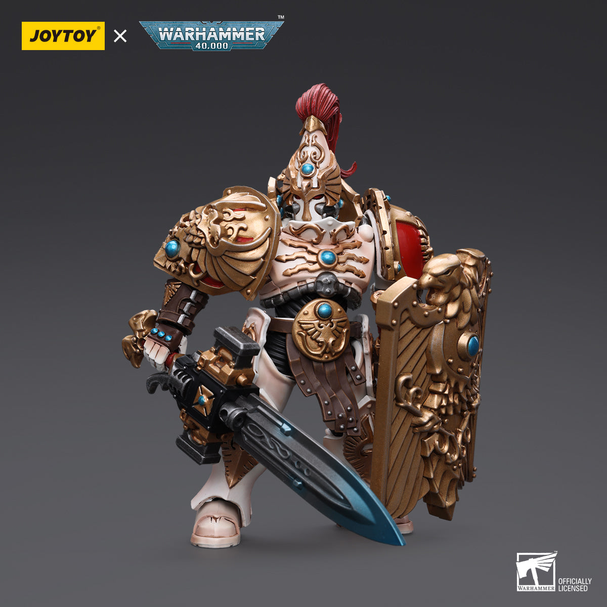 Warhammer Collectibles: 1/18 Scale Adeptus Custodes Solar Watch Custodian Guard with Sentinel Blade