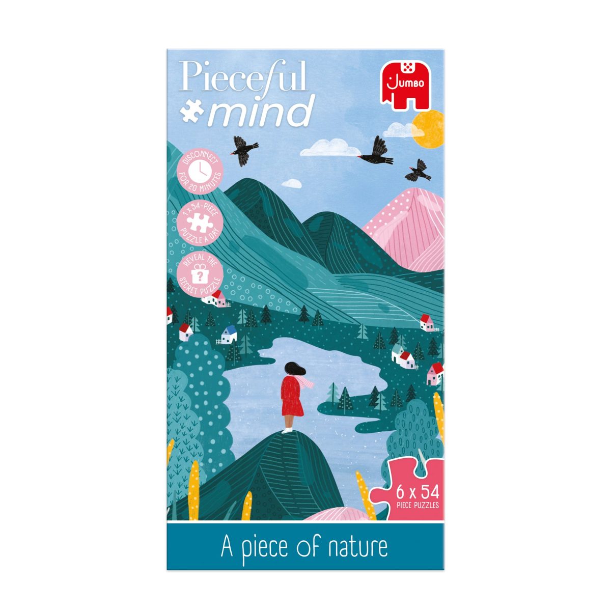 Puzzle - Jumbo - Pieceful mind - A Piece of Nature, 6 x 54pc Puzzles