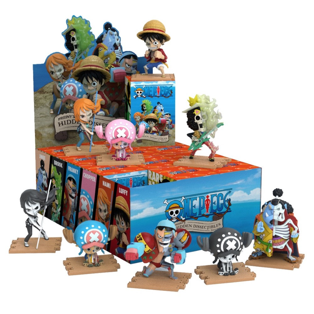 Mighty Jaxx: Freeny's Hidden Dissectibles – One Piece (Series 2) Display