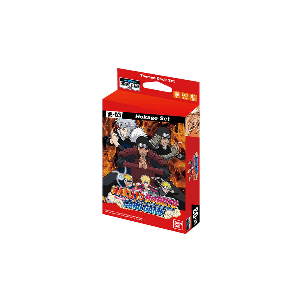 Chrono Clash System Card Game: Naruto Boruto – Expansion Deck Set Display: Hokage [NB03]