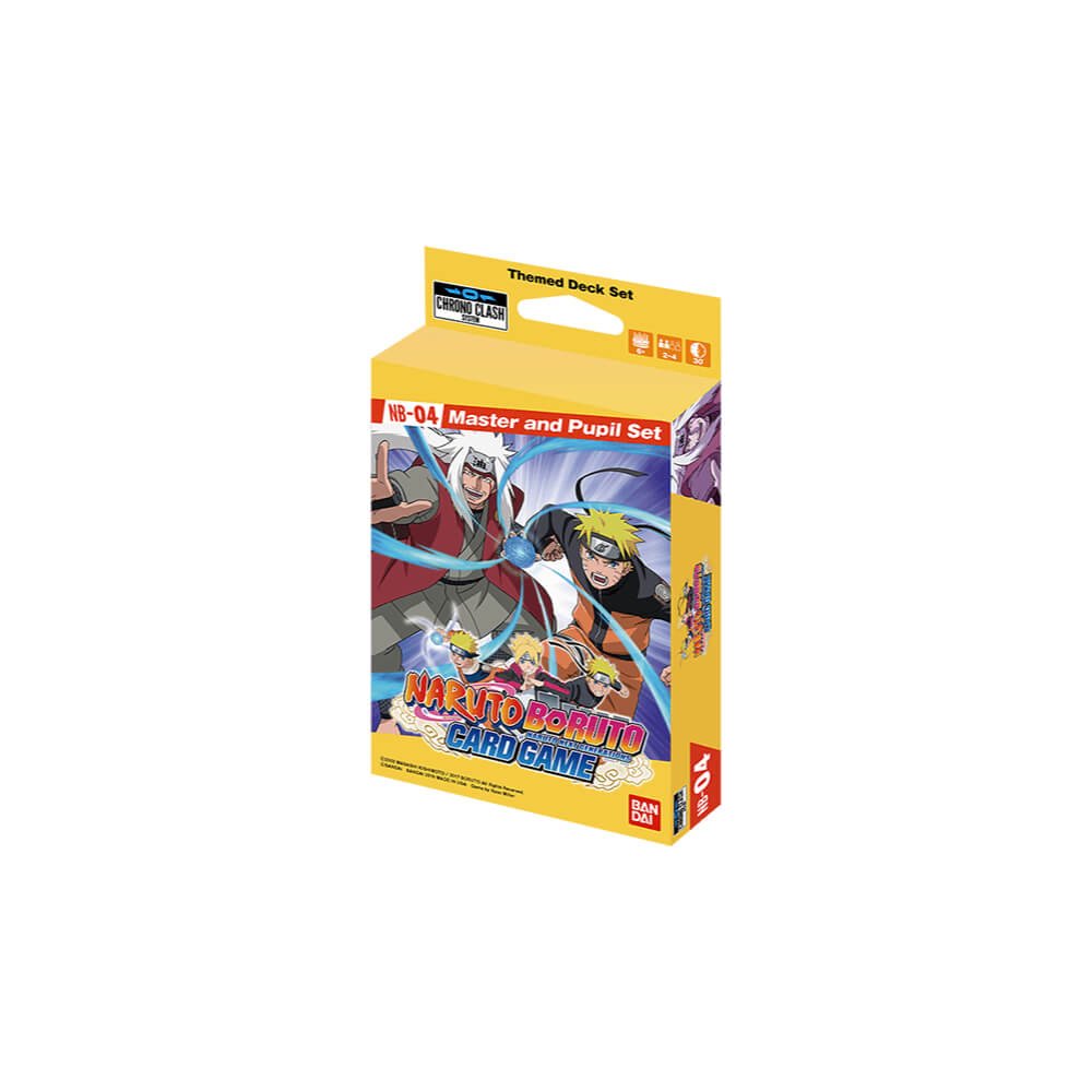 Chrono Clash System Card Game: Naruto Boruto – Expansion Deck Set Display: Master & Student [NB04]