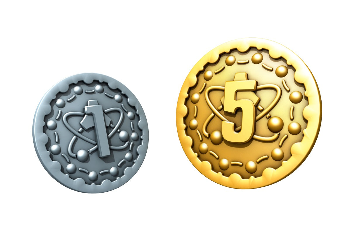 Nucleum: Metal Coins (Board & Dice Accessories)