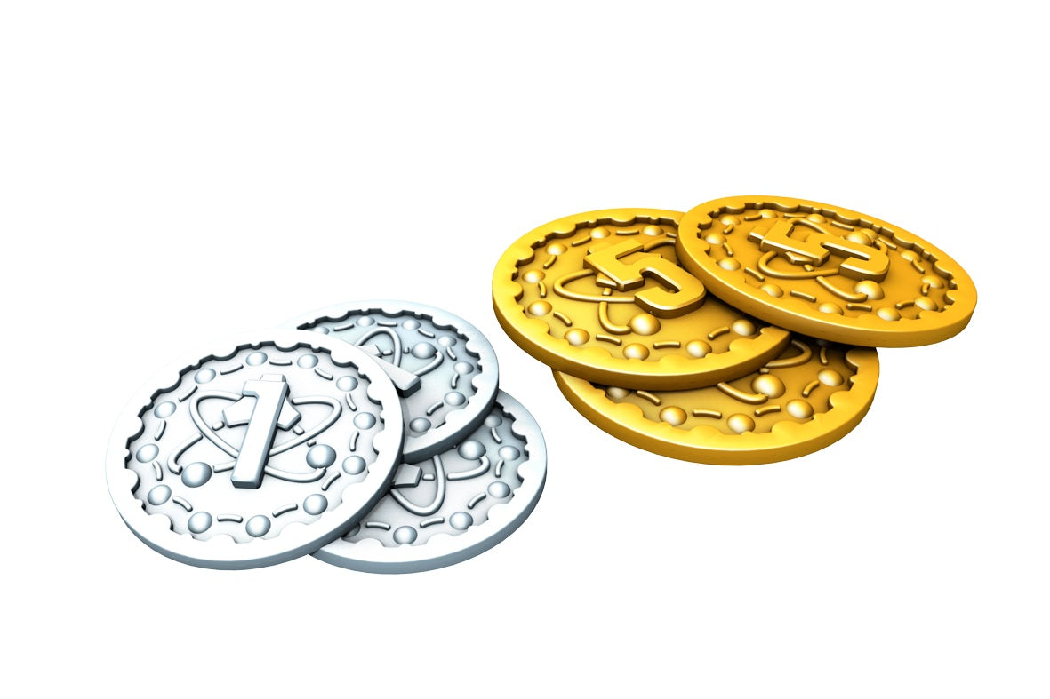 Nucleum: Metal Coins (Board & Dice Accessories)