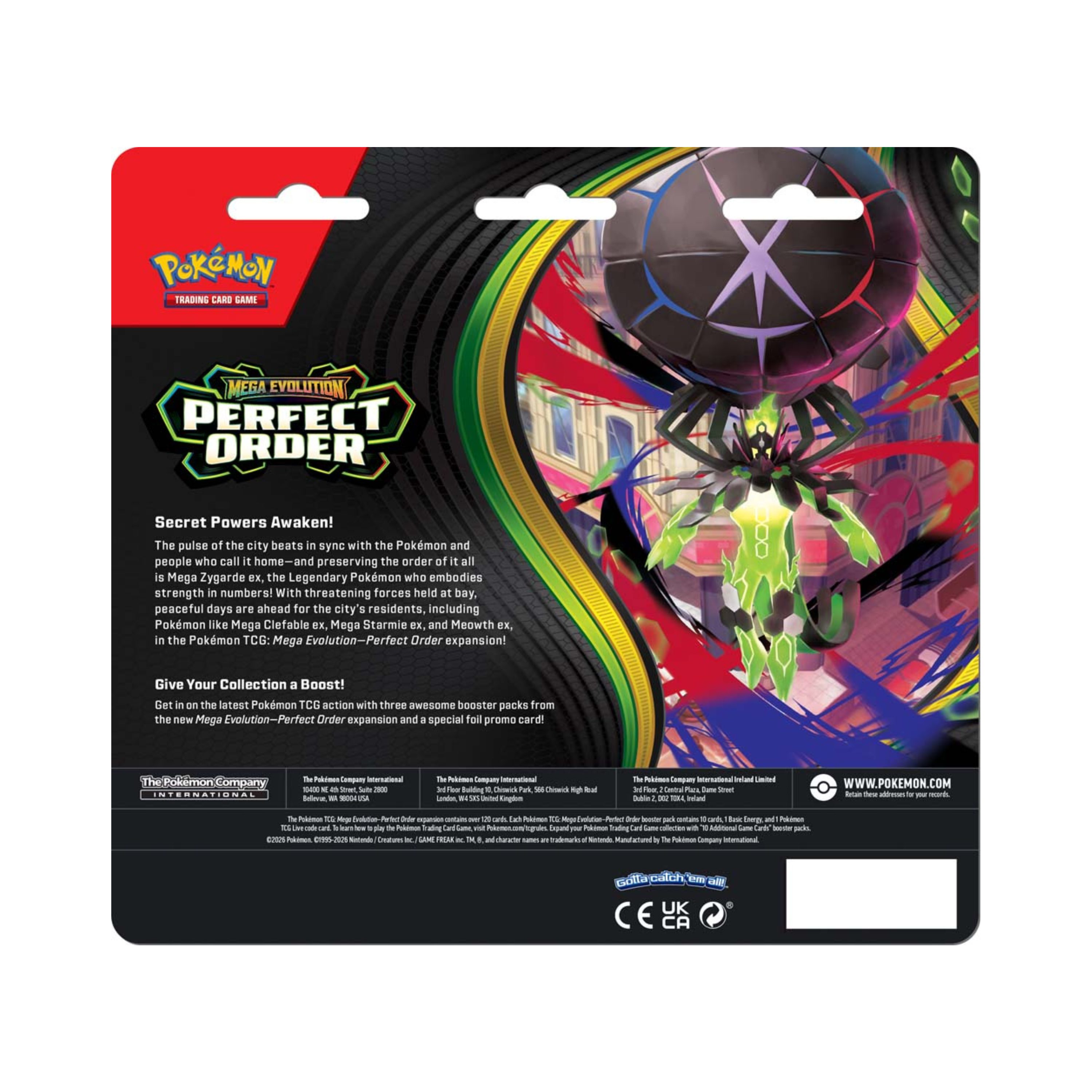 Pokémon TCG: Mega Evolution Perfect Order 3 Booster Blister