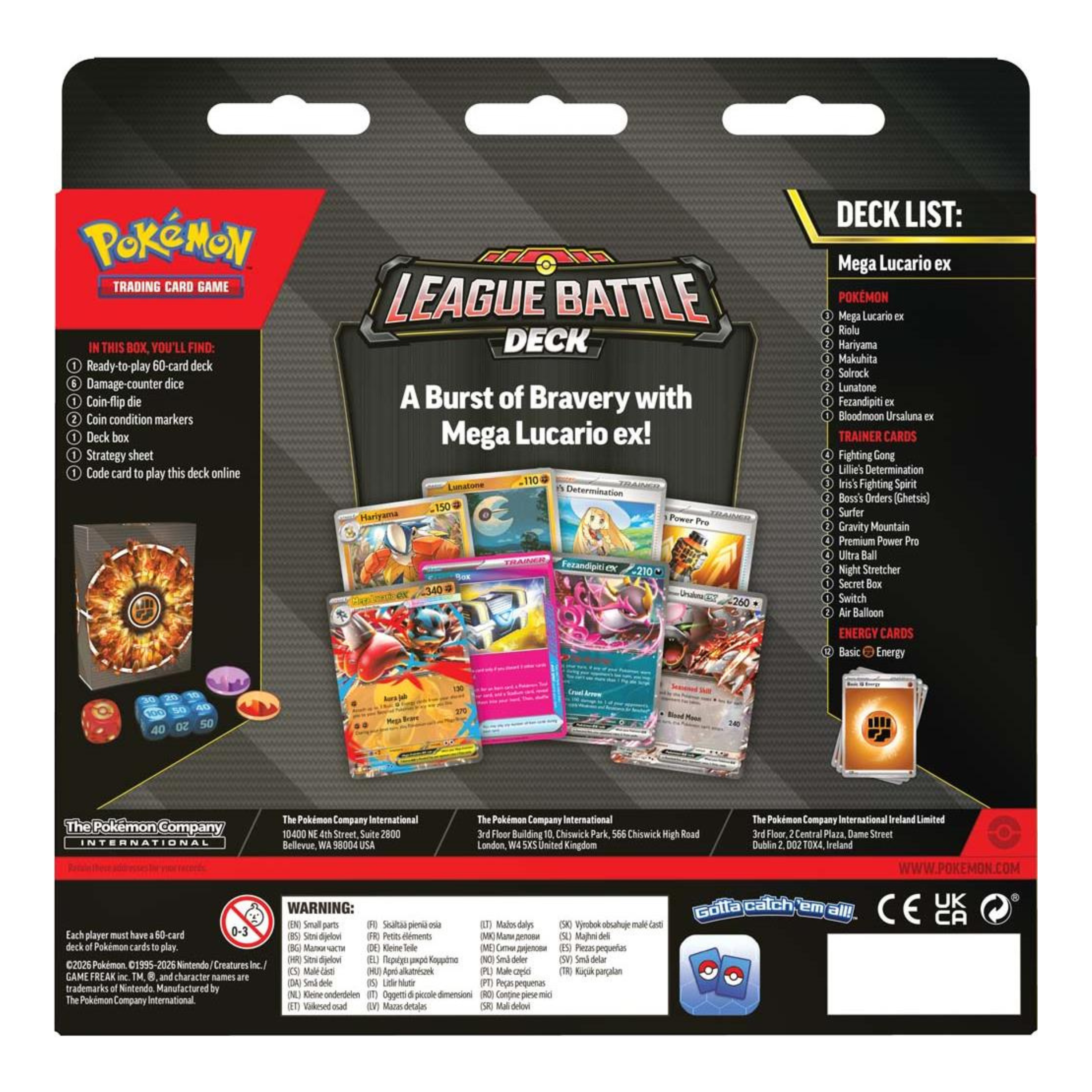 Pokemon TCG - Mega Lucario ex League Battle Deck