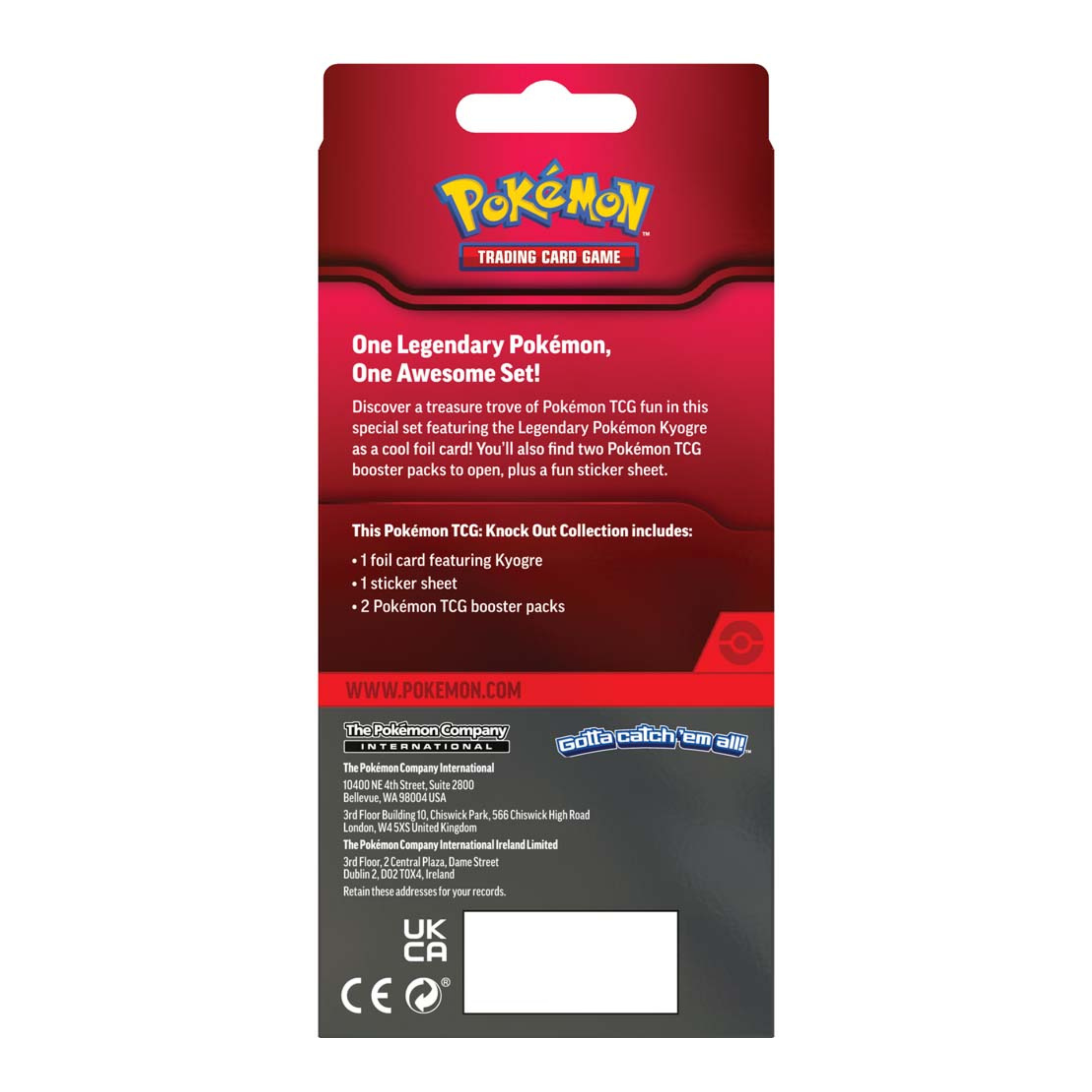 Pokemon TCG: Kyogre Knock Out Collection