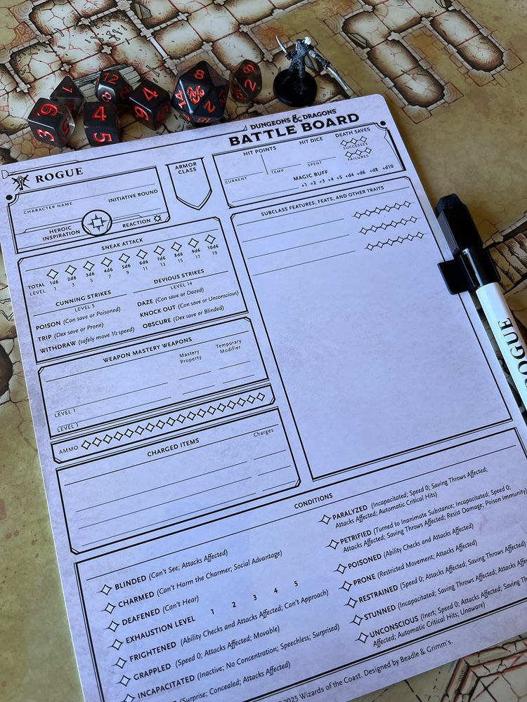 Beadle & Grimm's D&D Battle Board: Rogue