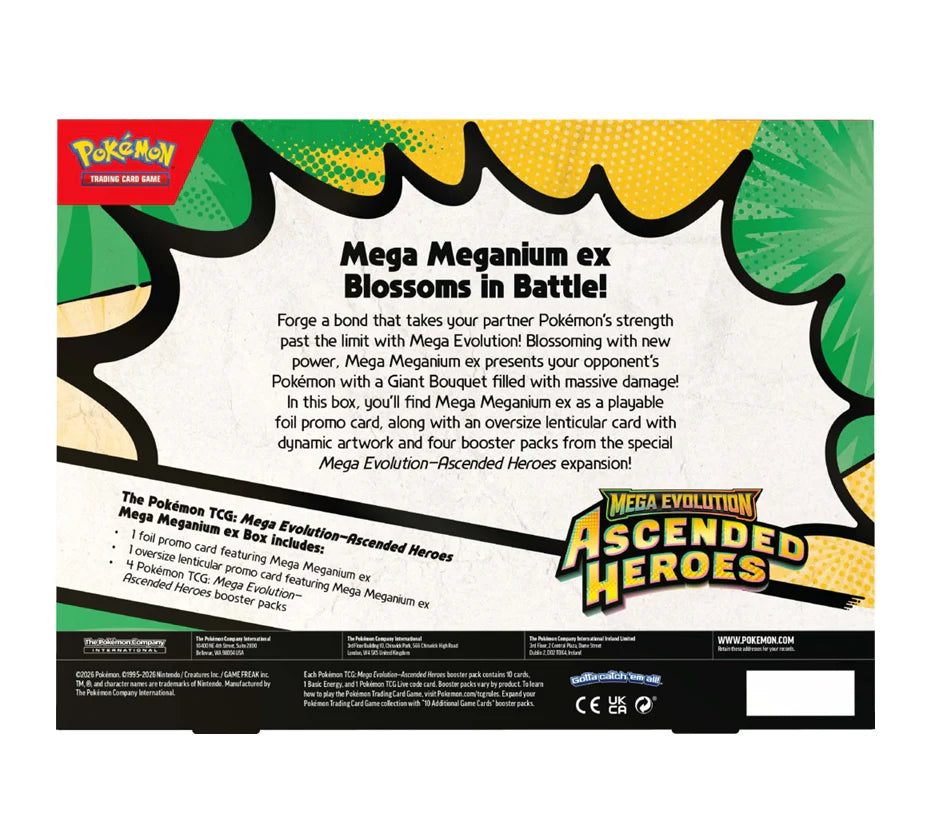 Pokemon TCG: Ascended Heroes Mega Meganium EX Box