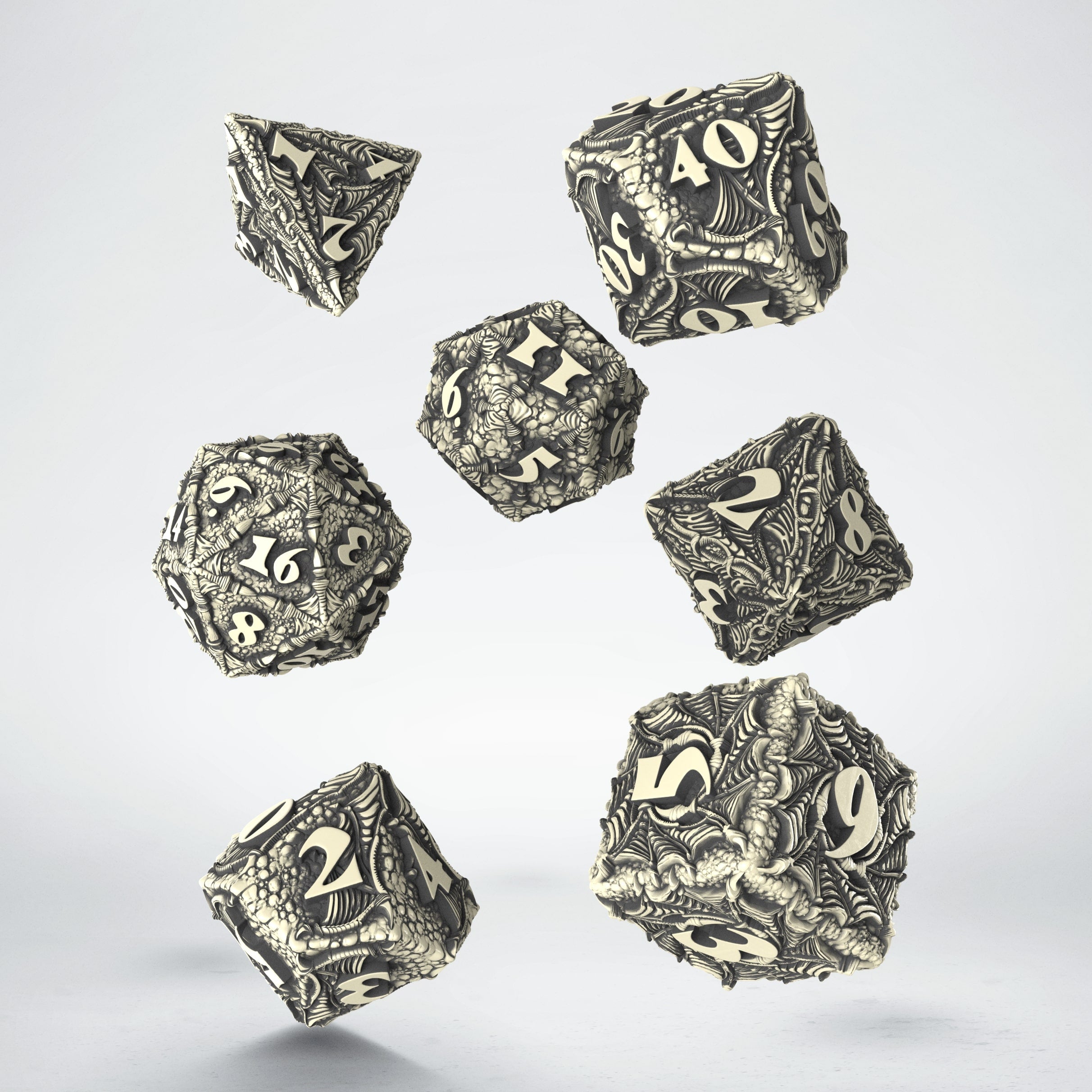 Q Workshop - Dracopolis - The Scandinavian Blackfang Dice Set 7