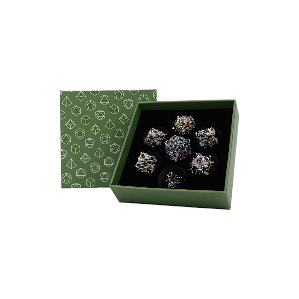 LPG Dice Dragon Rage Dice Set Rainbow