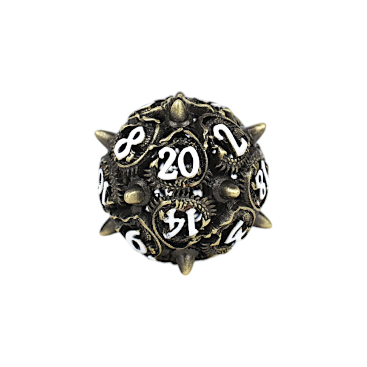 LPG Dice Xeno Hollow Dice Set Tarnished Gold