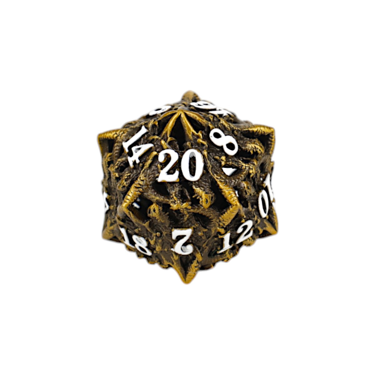 LPG Dice Dragon Rage Dice Set Ancient Bronze