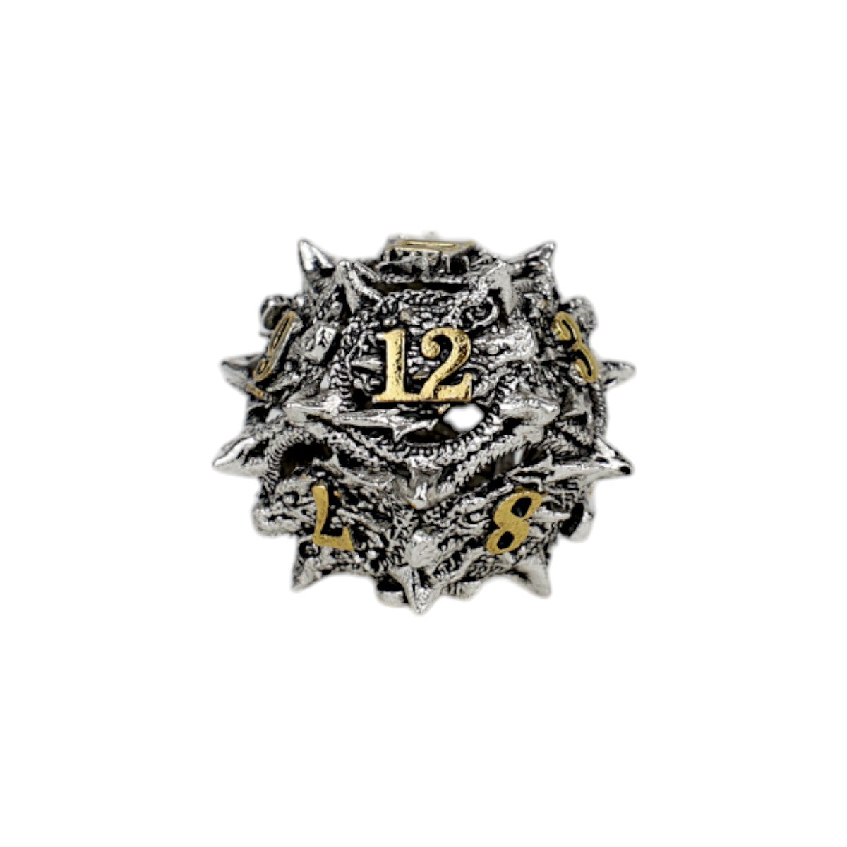 LPG Dice Dragon Rage Dice Set Chrome/Gold
