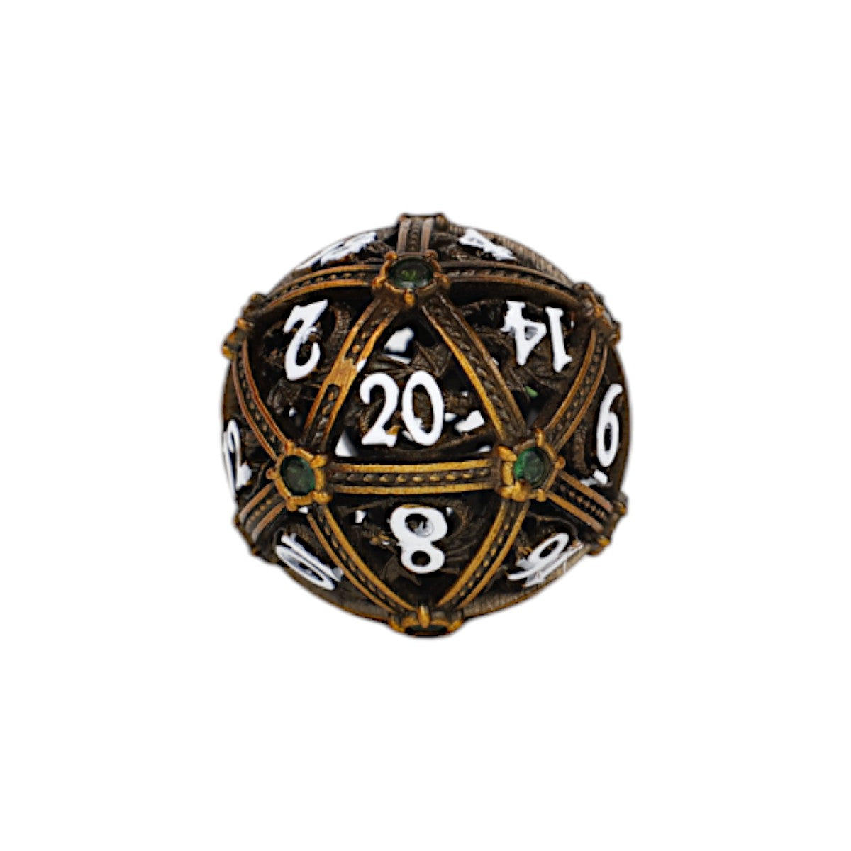 LPG Dice Hoard Guardian Dice Set Ancient Bronze/Green