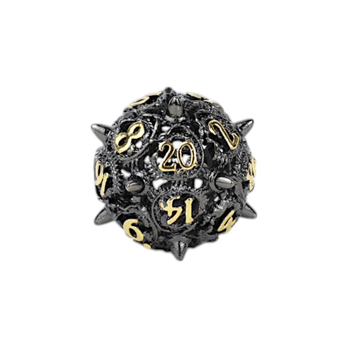 LPG Dice Xeno Hollow Dice Set Black/Gold