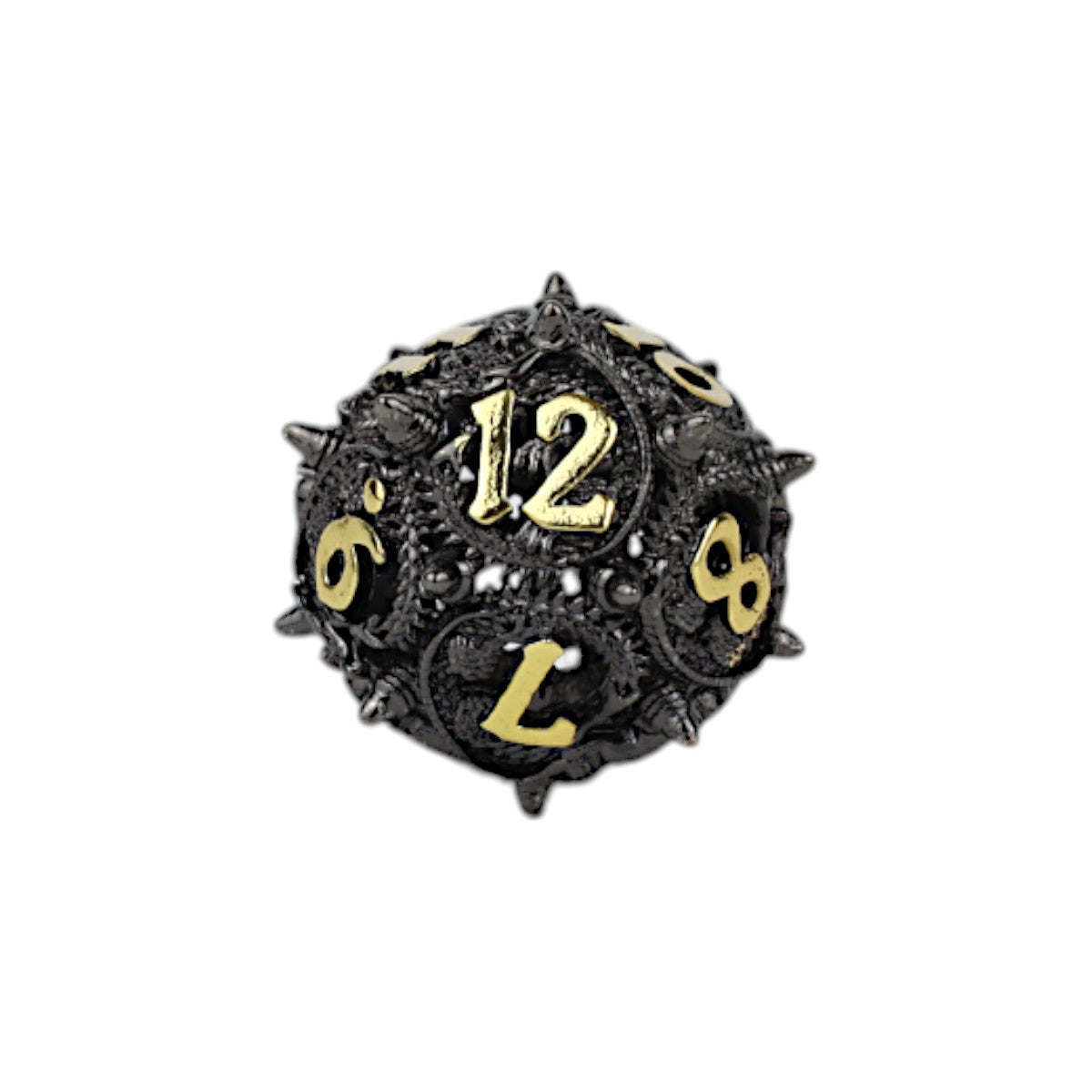 LPG Dice Xeno Hollow Dice Set Black/Gold
