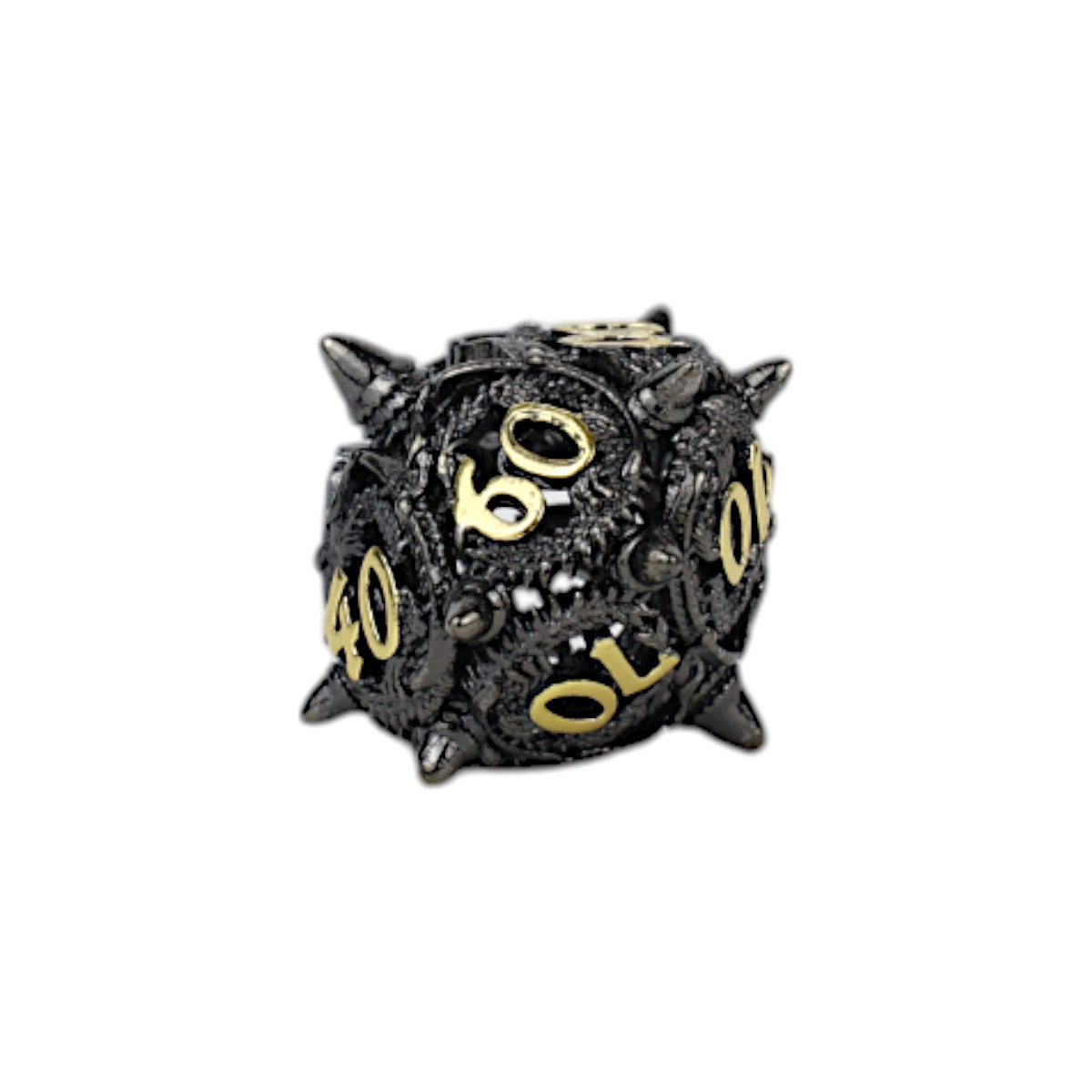 LPG Dice Xeno Hollow Dice Set Black/Gold