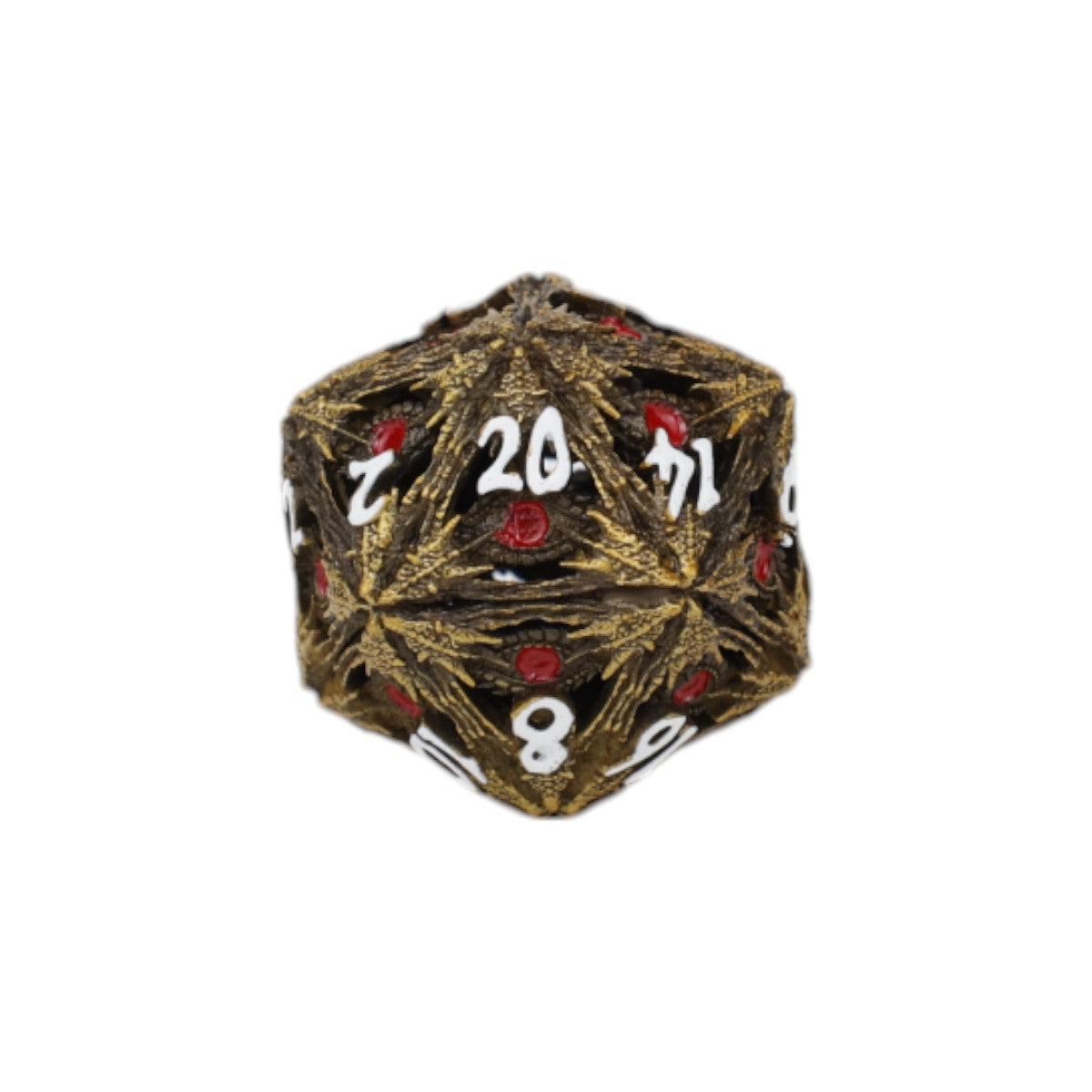 LPG Dice Dragon Eye Dice Set Ancient Bronze/Red
