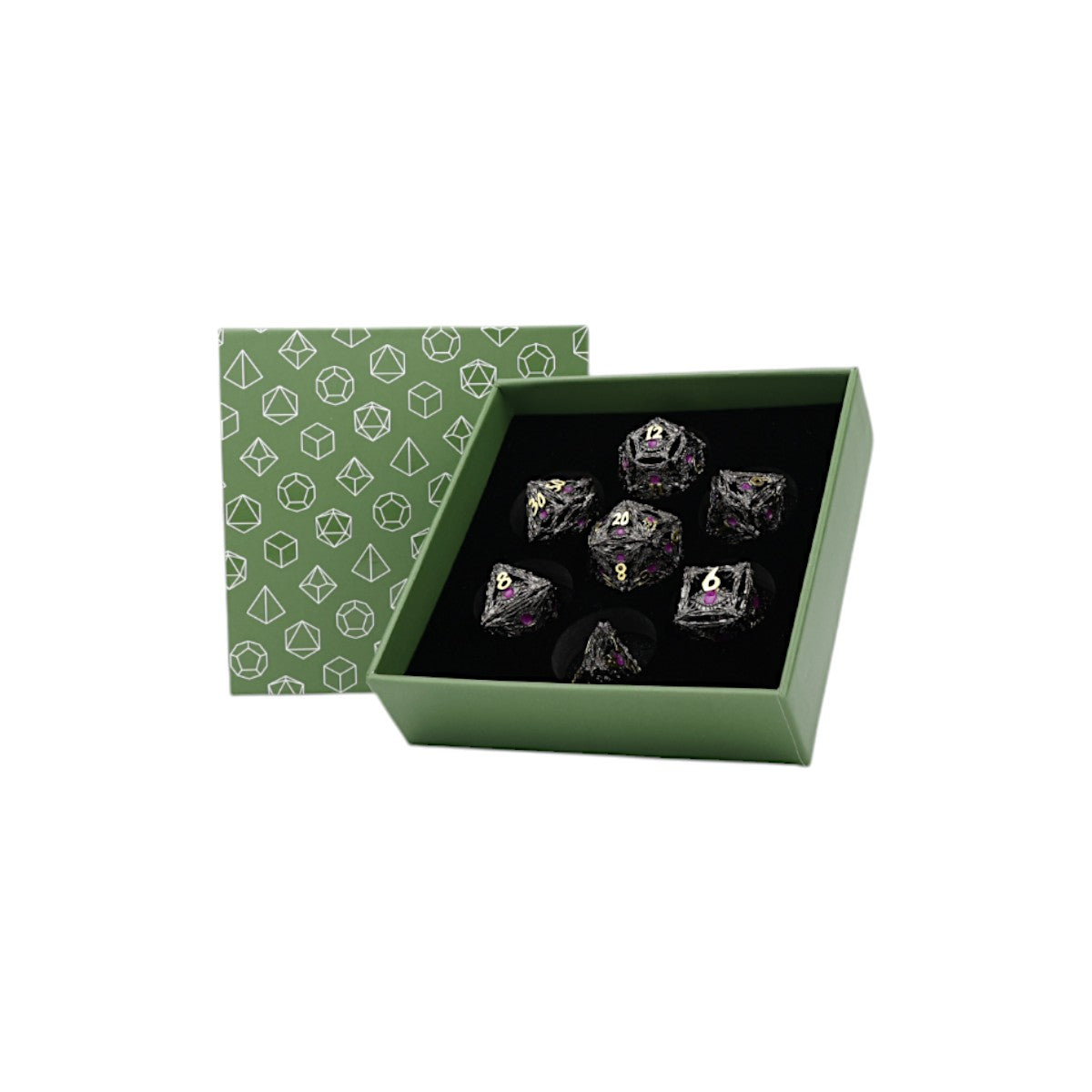 LPG Dice Dragon Eye Dice Set Black/Gold