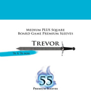 Paladin Clear Sleeves - Trevor (76mm X 76mm) (55 Sleeves Per Pack)