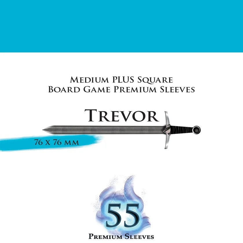 Paladin Clear Sleeves - Trevor (76mm X 76mm) (55 Sleeves Per Pack)